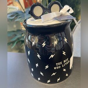 RAE DUNN Harry Potter Glasses The Boy Who Lived Lightning Bolt Ceramic Jar NWT